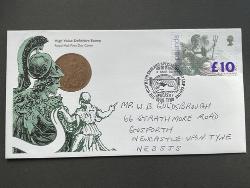 1993 sg1658 10 britannia - 1993, £10