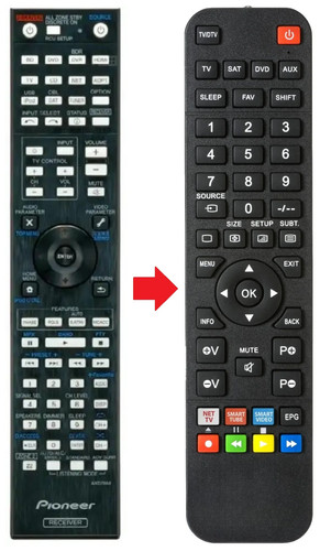 Telecomando adatto per - , pioneer