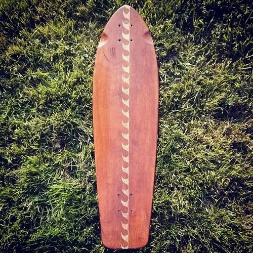 Custom longboard bamboo 84cm - longboard,