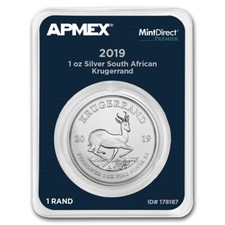 1 Rand Krugerrand Krügerrand MintDirect® Sudafrica 1 Oz Argento 2019