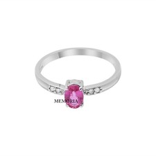 Anello In Rubino Naturale E
