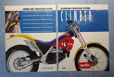 MOTOSPRINT991-PUBBLICITA'/ADVERTISING-1991- APRILIA CLIMBER 280R. (2 fogli)