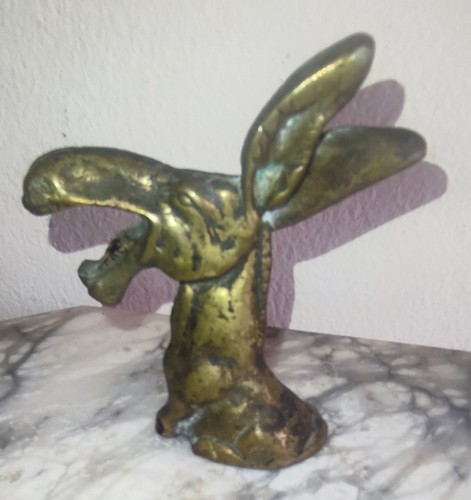 Apribottiglie asino ottone - in,
