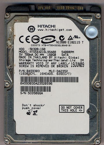 Hard disk 160 - 2.5, sata