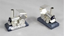 Set of 4 Antique Silver Steam