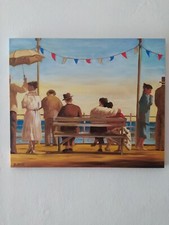 Quadro DIPINTO A MANO arte moderna il molo tela 60x50 no stampa canvas Buzzoni F