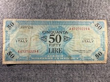 1943 italy lire allied - 1943,