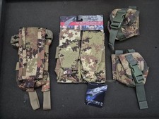 Lotto Tasche Molle ESERCITO Defcon Mimetica Vegetata Militare Army Zaino Radio
