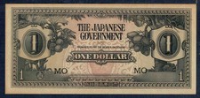 MALESIA OCCUPAZIONE GIAPPONESE WW2 - 1 Dollaro 1942  - Superior   Gian 11