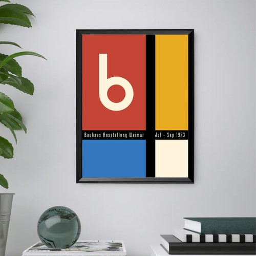 Stampa bauhaus con cornice - stampa,