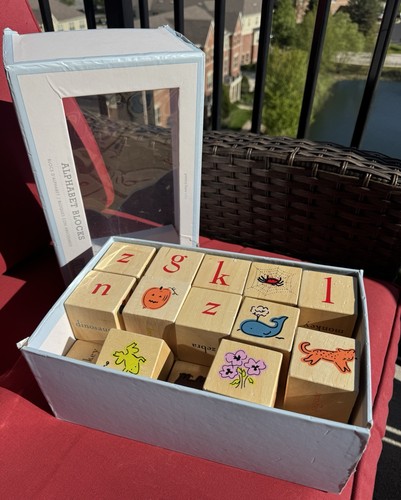 Blocchi alfabeto legno - blocchi,