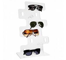 E-328 EPO-A Porta occhiali in plexiglass trasparente a postazioni verticali DA B