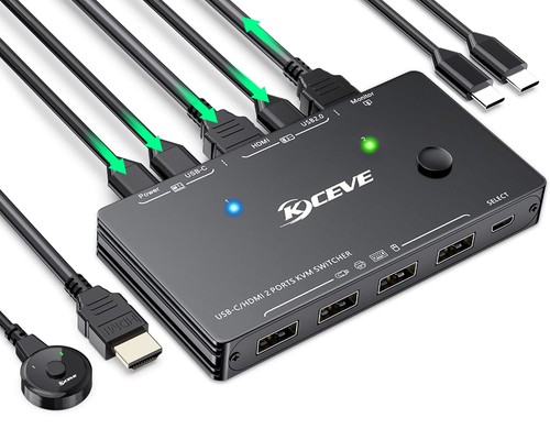 Kceve usb switch - kceve, 2x1