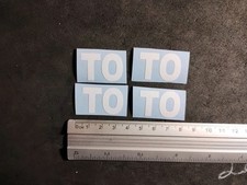 Set 4 Adesivi Vinile Bianco