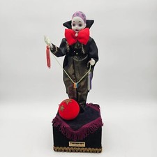 Bambola Madame Verte Le Petit Pierrot Music Automata Arlecchino Clown Giullare Funziona