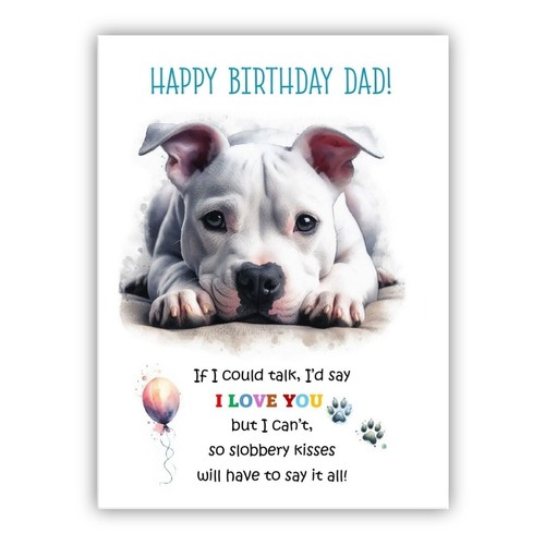 Biglietto compleanno dal cane - biglietto,