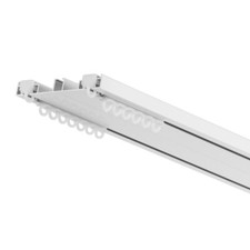 BINARIO DOPPIO PER TENDE E SOPRATENDE, IN ALLUMINIO - A SOFFITTO