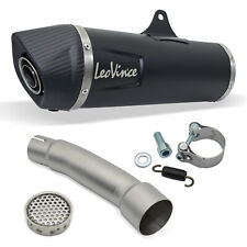 Silenziatore posteriore LeoVince SLIP-ON SBK, acciaio inox, tappo carbonio