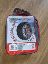 Grip Catene Da Neve Tessile, Taglia N. 570, Set 2 Pz,Guanti Inclusi