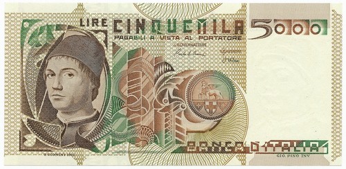 5000 lire ritratto uomo - lire,