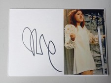 NADA MALANIMA AUTOGRAFO ORIGINALE CARTONCINO 10 x 15 cm SIGNED CANTANTE