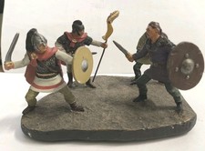 Soldatini Medioevali - DIORAMA COMBATTIMENTO ROMANO-BARBARICO