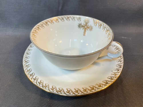 Antica grande tazza piattino - tazza, e