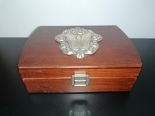 Set Da Barba Omega Vintage In Scatola Di Legno E Decoro