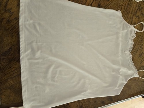 Slip top half white - top,