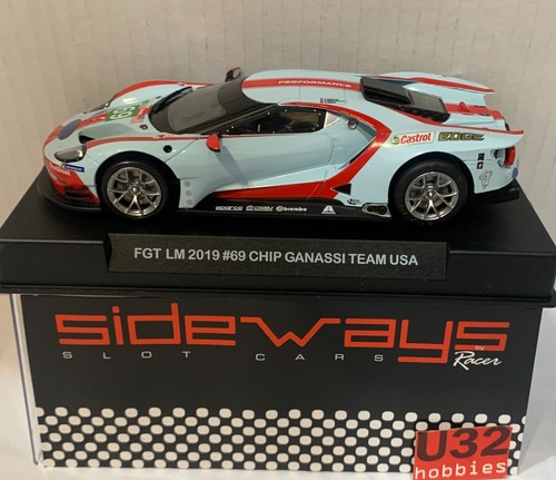 Slot car racer sideways - car,