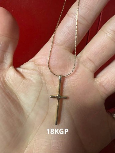 Collana croce vintage oro - gp,