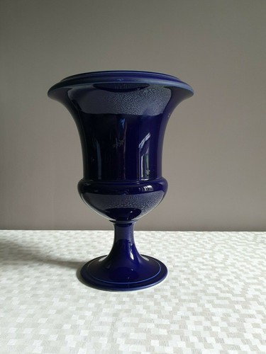 Vase ballustre bleu sèvres - vase,