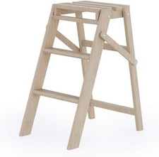 Sgabello in legno di faggio a