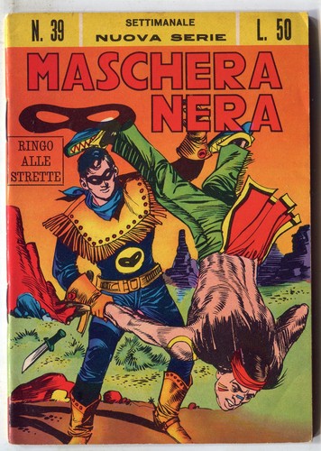 492 maschera nera corno - nera,