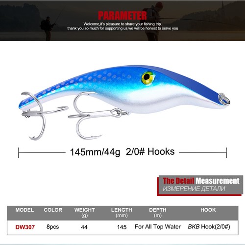 1pcs 145mm wobbler - pesca, esca