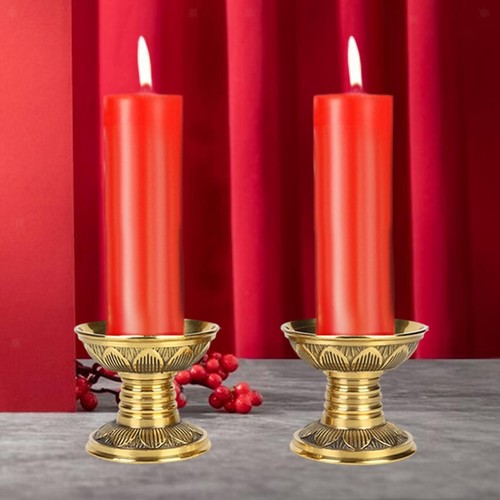Portacandele ottone 2 - ottone, da