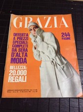 GRAZIA N°1395 1967 MONDADORI ED RIVISTA MODA VINTAGE STYLE EPOCA FASHION 