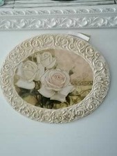 QUADRO OVALE CON DISEGNO ROSE