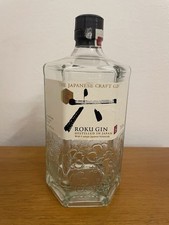 BOTTIGLIA GIN ROKU COLLEZIONE VUOTA CON TAPPO 70 CL 700 ml JAPANESE CRAFT JAPAN