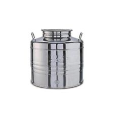 Contenitore Bidone Fusto In Acciaio Inox per Olio 15/30/50  Litri Tappo ermetico