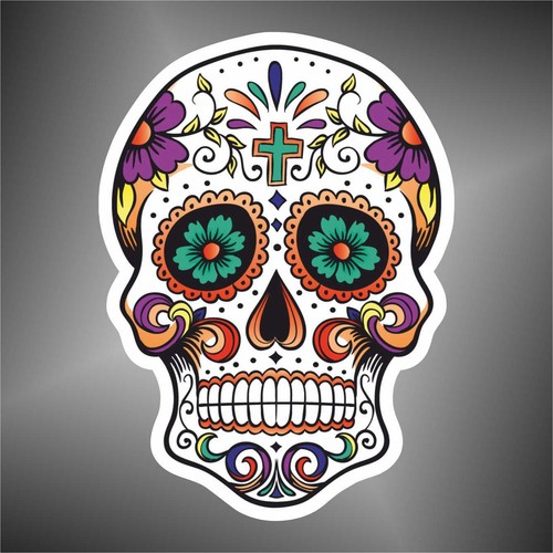 Adesivo teschio skull bikers - adesivo,