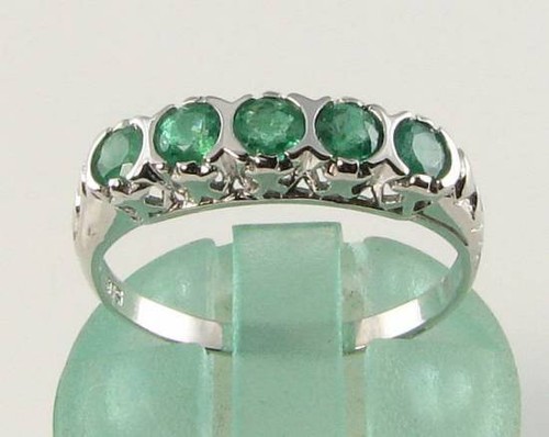 9ct oro bianco carati anello - 9ct,