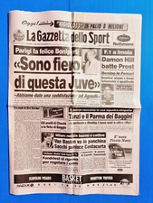 GAZZETTA DELLO SPORT 24 APRILE 1993 BONIPERTI-JUVENTUS-DAMON HILL-PARMA-MILAN