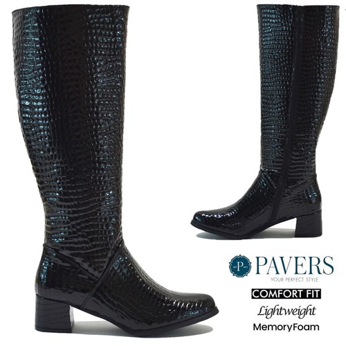 Stivali donna ecopelle croc - donna,