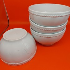 TOGNANA MARINA 6 SCODELLE TAZZE PORCELLANA BIANCA COPPA CIOTOLA