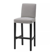 Ikea Bergmund 2 x Fodere per sgabello da bar originali con schienale Ramna grigio chiaro Nuovo