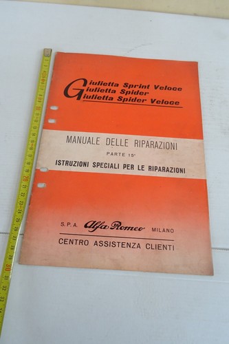 Manuale riparazioni giulietta - manuale,