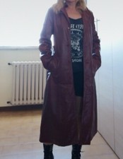 giacca vera pelle donna Bordeaux