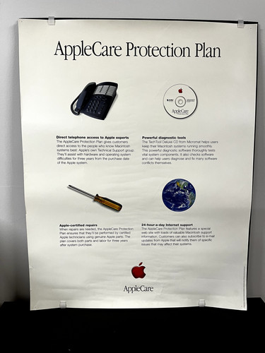Poster vintage raro apple - raro,