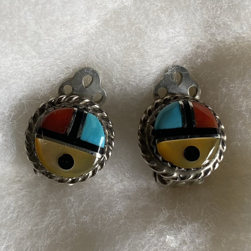 Orecchini zuni sunface non - orecchini,